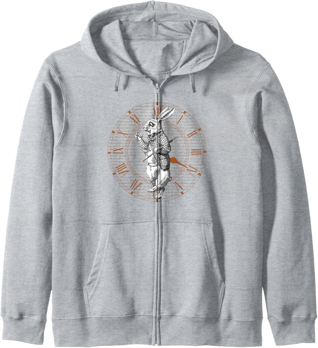 Weisses Kaninchen Vintage Uhr Steampunk T-Shirt Kapuzenjacke