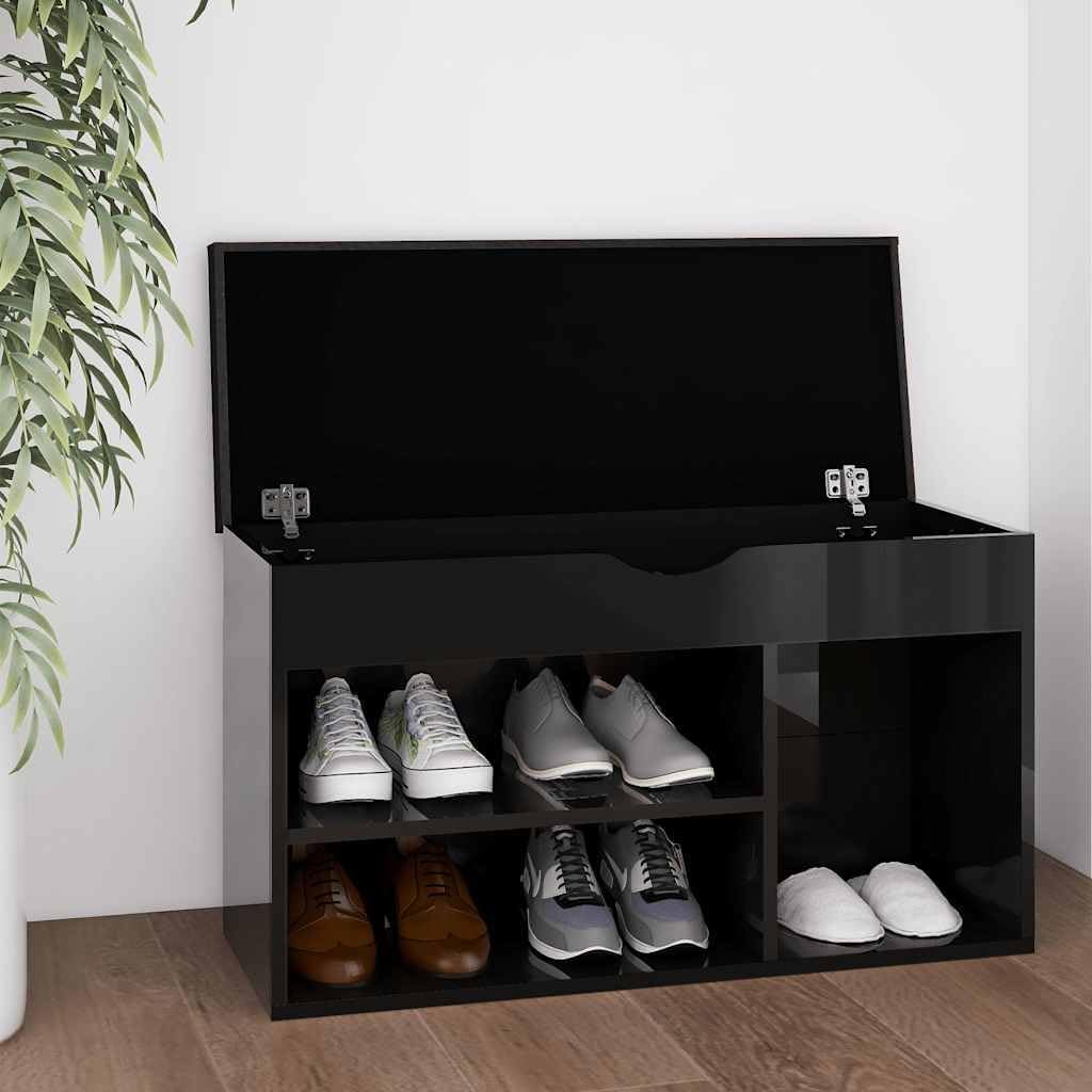 vidaXL Schuhbank mit Kissen Schuhschrank Sitzbank Sitztruhe Schuhablage Schuhregal Schuhtruhe Schuha