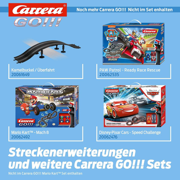 Carrera 20062491 GO!!! Nintendo Mario Kart 8 Rennstrecken-Set | 4,9m elektrische Carrerabahn mit Mar