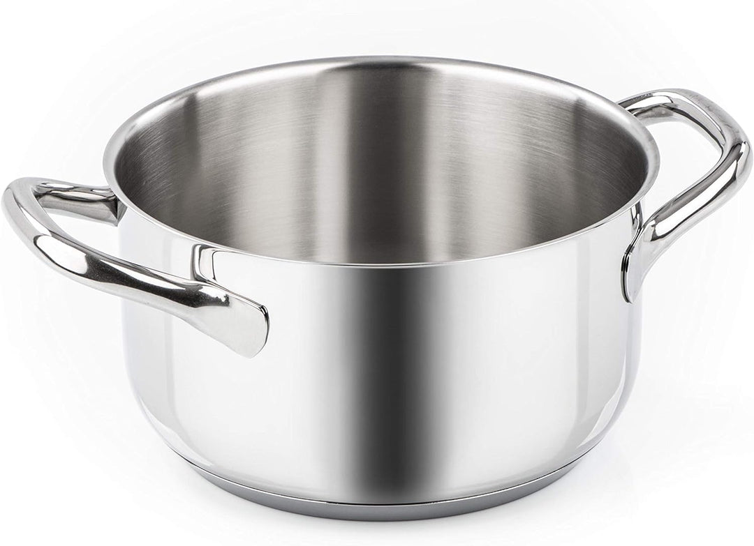 Barazzoni Chef Line Stielkasserolle Zwei Griffen cm 20 Stahl, cm 20