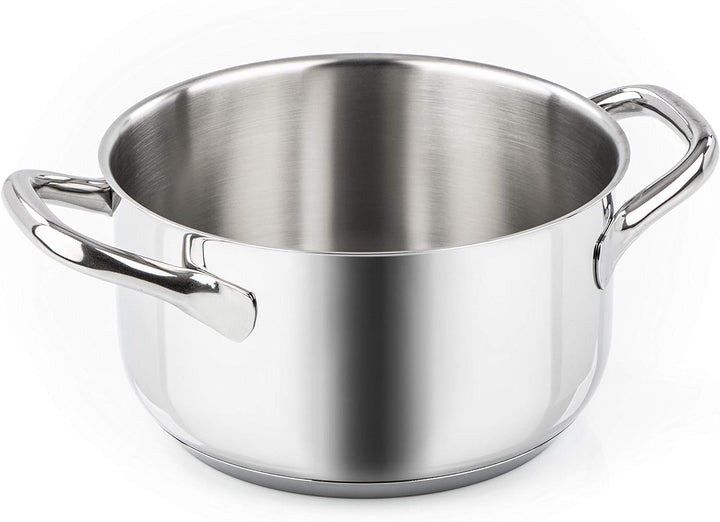 Barazzoni Chef Line Stielkasserolle Zwei Griffen cm 20 Stahl, cm 20