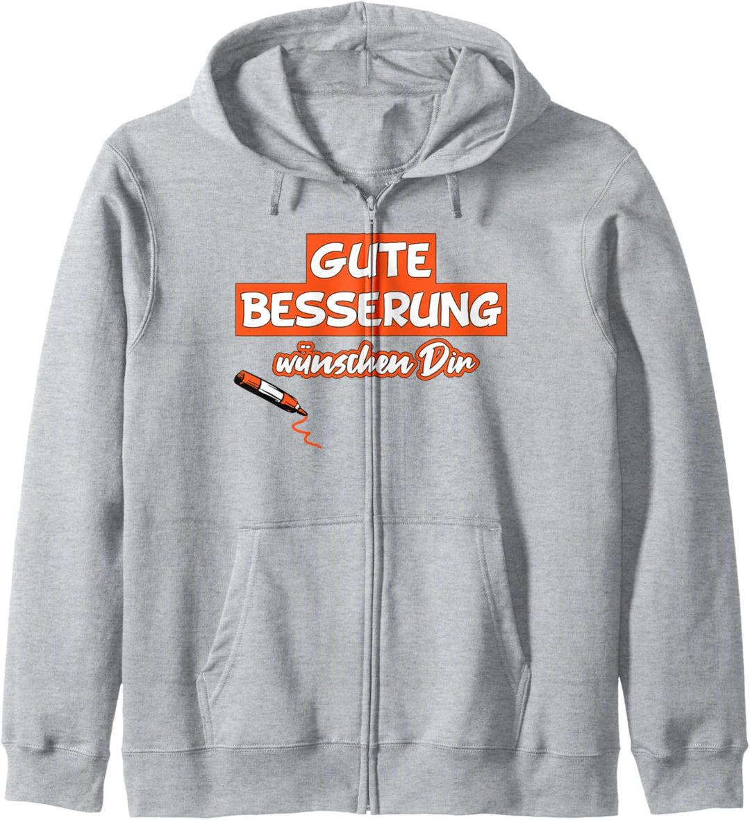 Gute Besserung, Genesung, Unterschriften Mitbringsel Kapuzenjacke