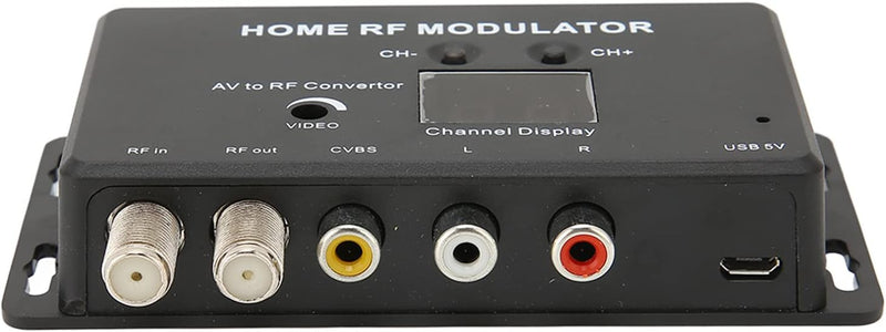 UHF Modulator, AV zu RF Konverter, PAL/NTSC Optional, mit Einstellbare Ausgangspegel und Wählbare Au