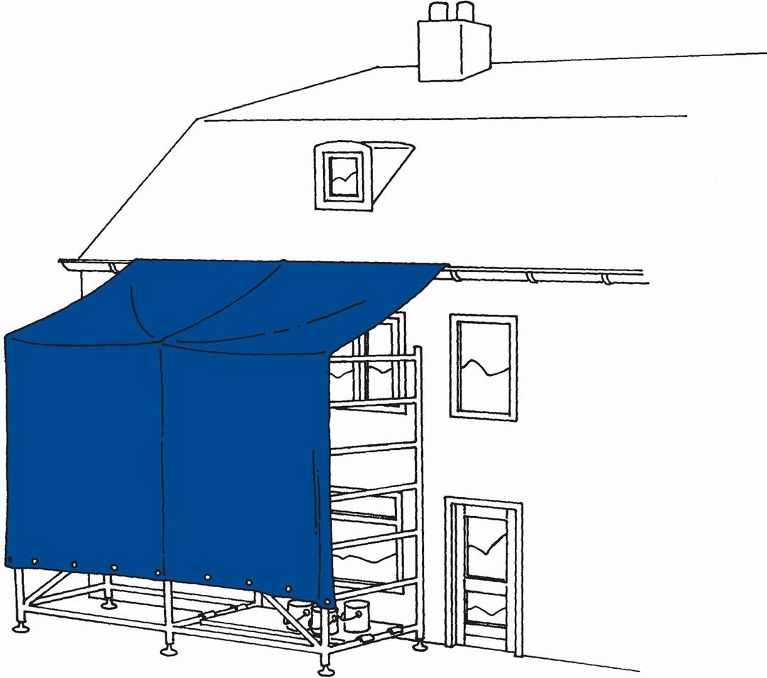 SEILFLECHTER - Bootsplane wasserdicht, 8x12m, weiss, 250 g/qm, UV-beständig, Abdeckplane mit Ösen, G