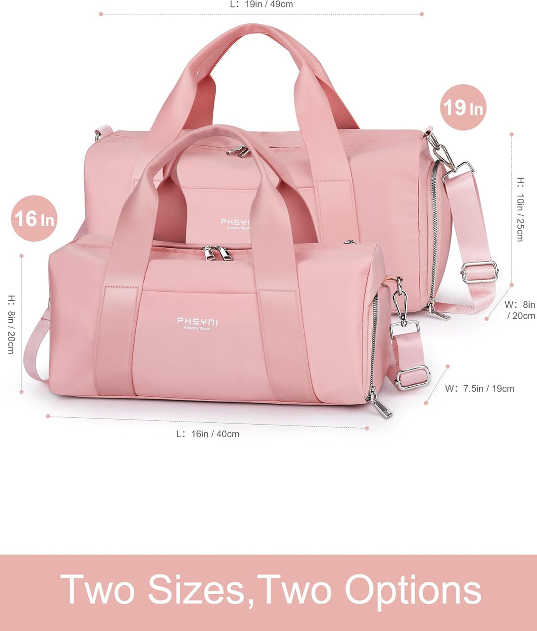 19 Zoll Sporttasche Reisetasche für Damen und Herren,wasserdichte Handgepäcktasche,Trainingstasche f