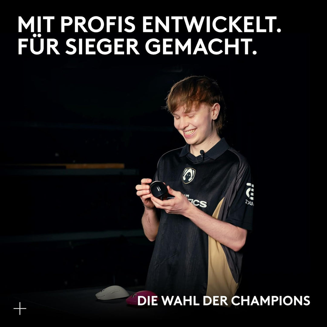 Logitech G PRO X Superlight 2c kabellose Gaming-Maus, 60 g Pro-Grade-Maus mit 5 programmierbaren Tas