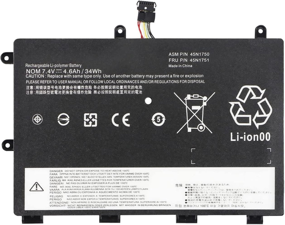 XITAIAN 7.4V 34Wh 4600mAh 45N1750 45N1751 Ersatz Laptop Akku für Lenovo ThinkPad Yoga 11e 45N1748 45