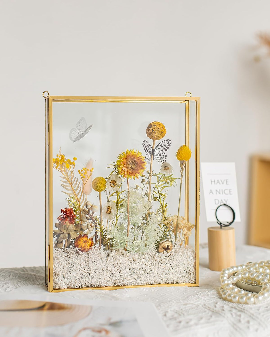 Schattenbox-Rahmen 8x10, Tiefe Glas-Schattenbox-Vitrine, 3D-Schattenboxen, Bilderrahmen für selbstge