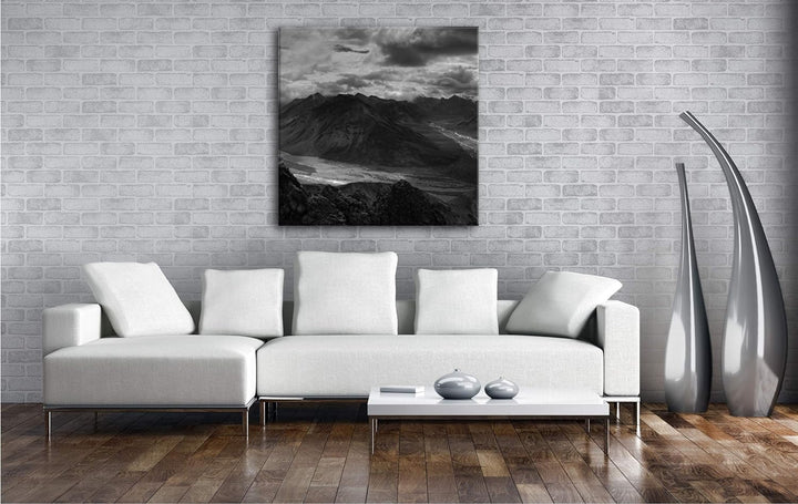 deyoli atemberaubende Landschaft Format: 70x70 Effekt: Schwarz&Weiss als Leinwandbild, Motiv fertig