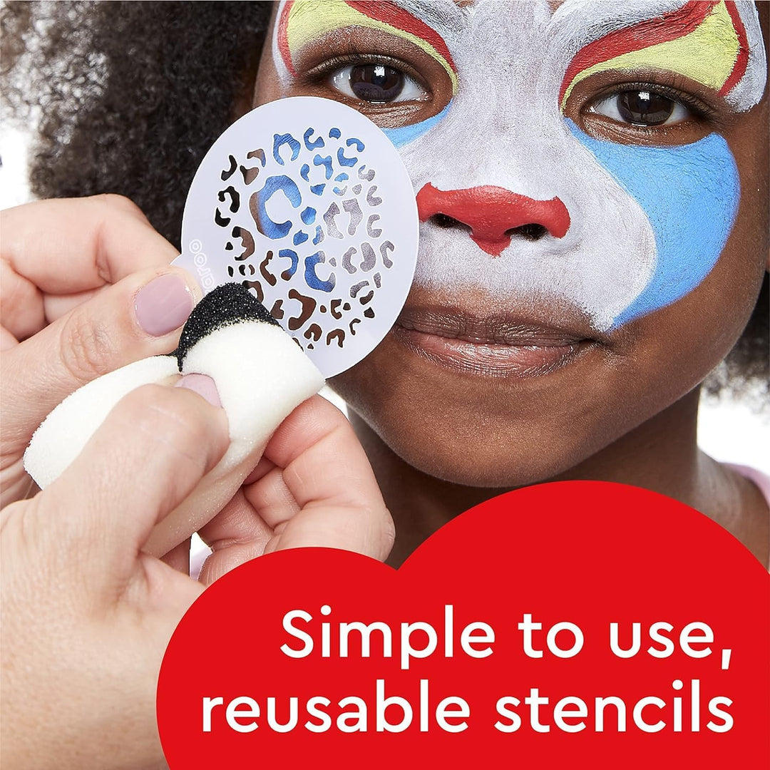 Snazaroo Schminkfarbe Jumbo "Face Painting", Schminkpalette mit 8 Farben a 18ml Schminkfarbenset Jum