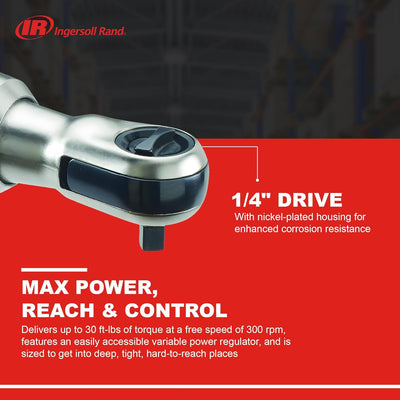 Ingersoll Rand Pneumatisches Werkzeug 1105MAX-D2, 1/4-Zoll Mini-Druckluft-Ratsche Pneumatisches Verb