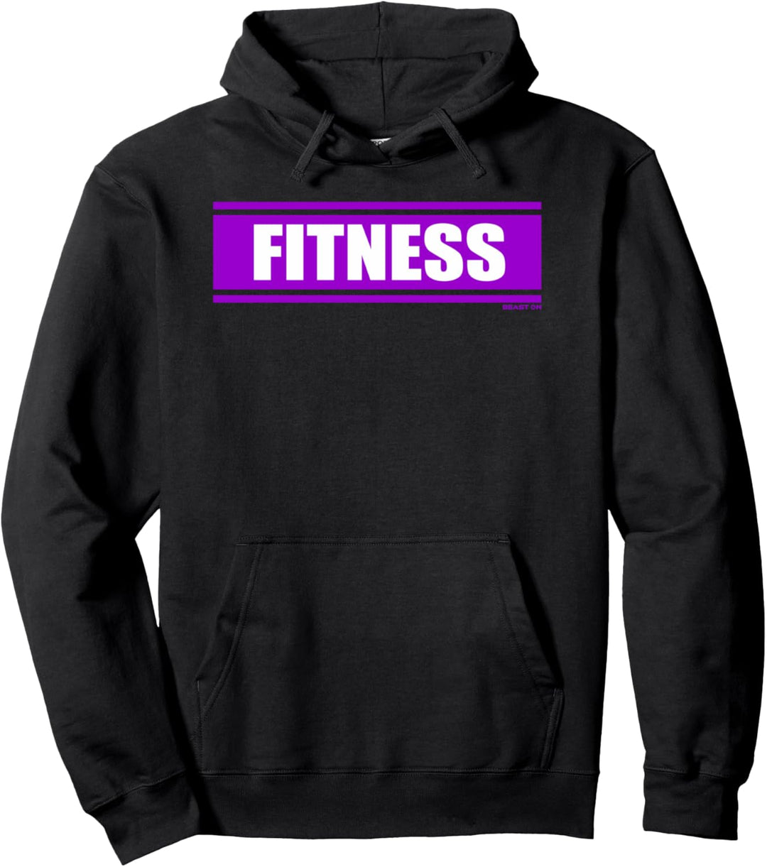 Fitness Lila Gym Fitness Workout Gym Spruch Motivation lila Pullover Hoodie