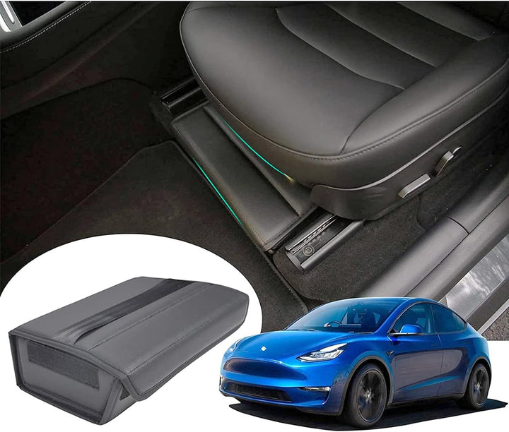GAFAT Tesla Model Y 2021 2022 2023 Organizer Unter dem Sitz, Model Y 2022 Ablagen Aufbewahrungsbox a