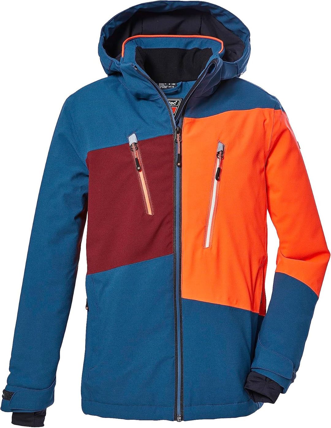 Killtec Jungen Ksw 174 Bys Ski Jckt Skijacke/Funktionsjacke mit abnehmbarer Kapuze und Schneefang, w