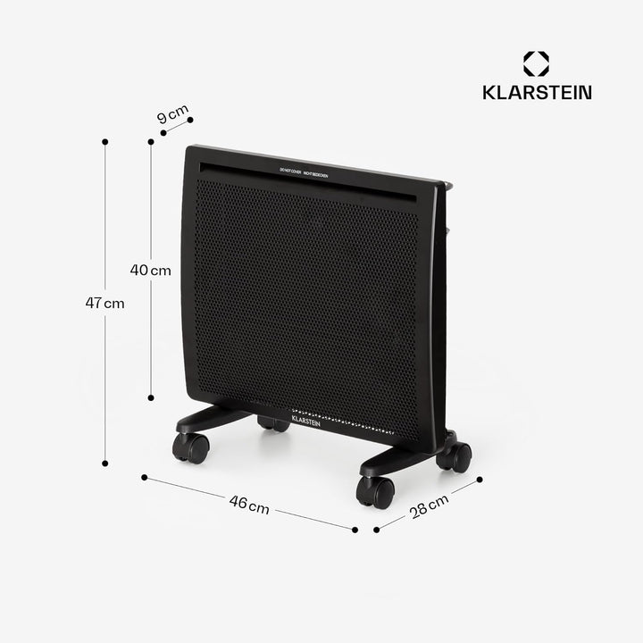Klarstein Hot Spot Slimcurve Double 2-in-1 Heizgerät - Konvektions- und Infrarotheizung, Überhitzung