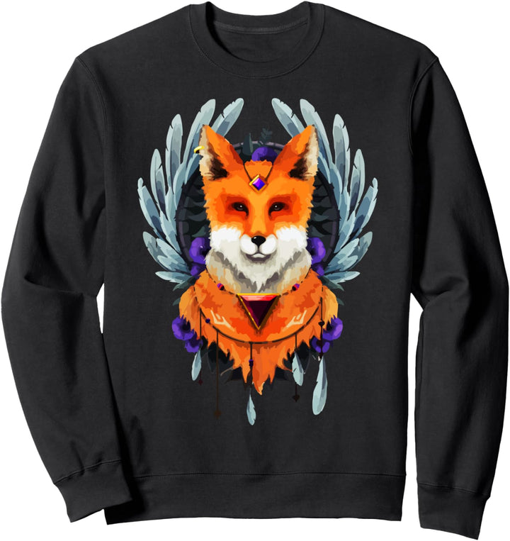 Fuchs, handbemalter Fuchs Sweatshirt