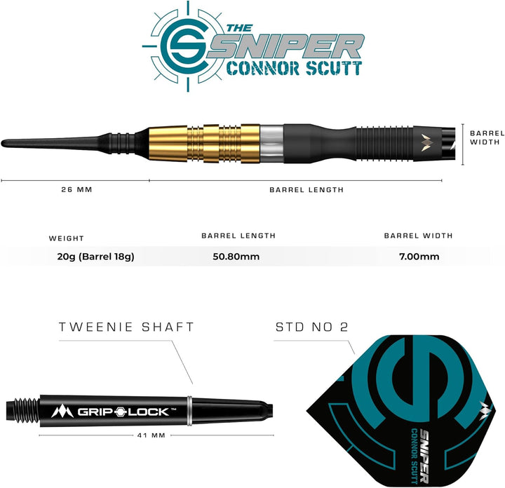 Mission Connor Scutt 95% Softdarts 20 Gramm