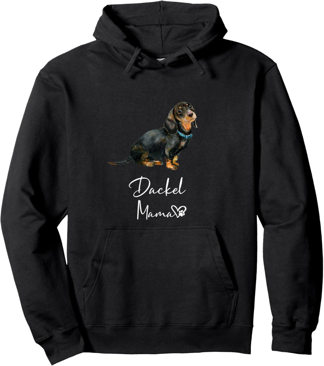 Dackel Mama Hundemama Hund Frauchen Haustier Geschenk Pullover Hoodie