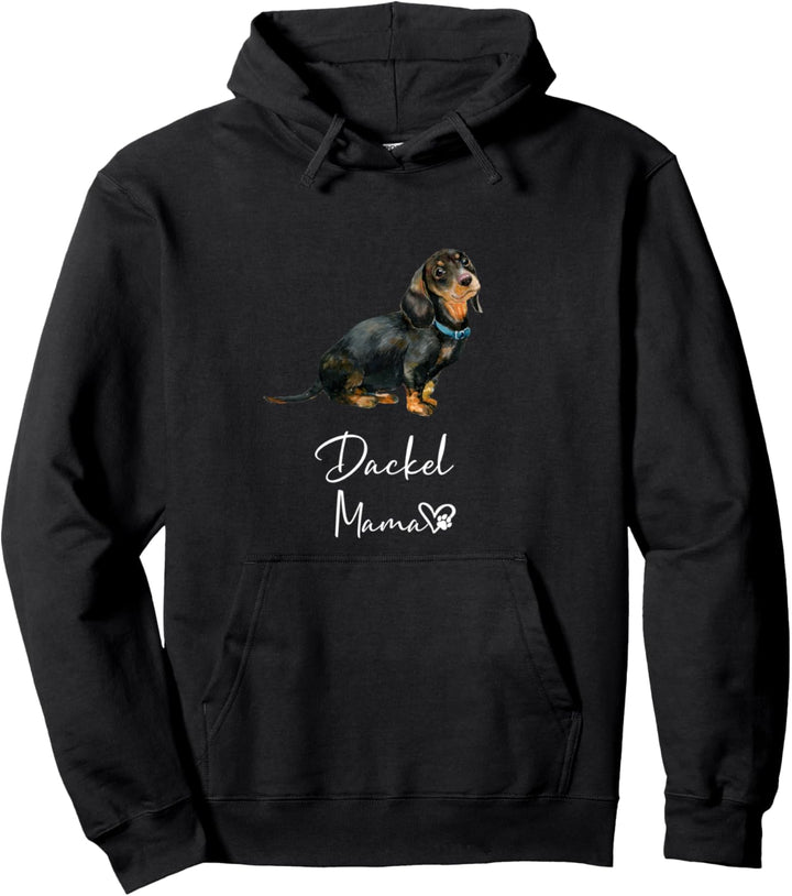 Dackel Mama Hundemama Hund Frauchen Haustier Geschenk Pullover Hoodie