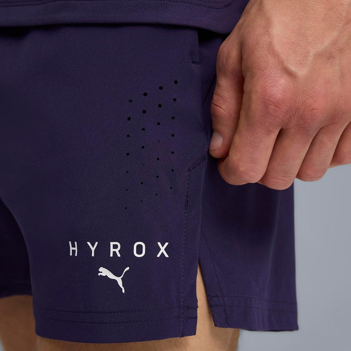 PUMA 528568 Hi Rocks M Puma X HYROX DRYELITE Herren-Shorts, 12,7 cm XL Deep Plum, XL Deep Plum