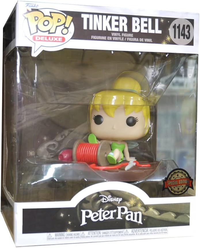 Funko Peter Pan Pop! Deluxe Vinyl-Figur Tinker Bell auf Spule 9 cm
