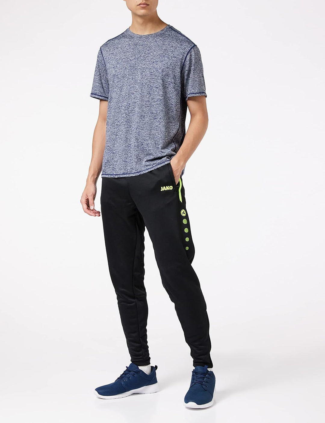 JAKO Herren Trainingshose Active I Sporthose Herren lang mit Elastischem Bund & Seitentaschen I Trai
