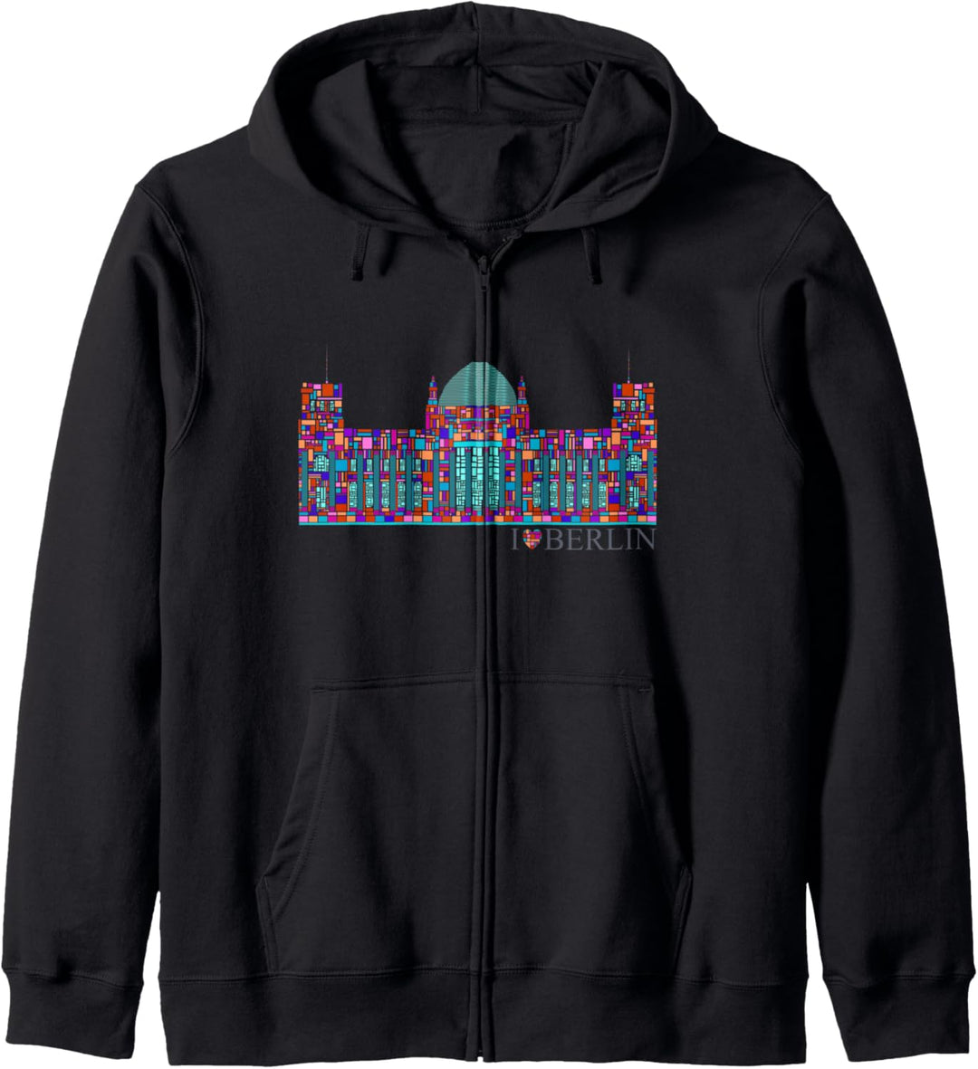 Berlin Design - Reichstag - I Love Berlin Kapuzenjacke