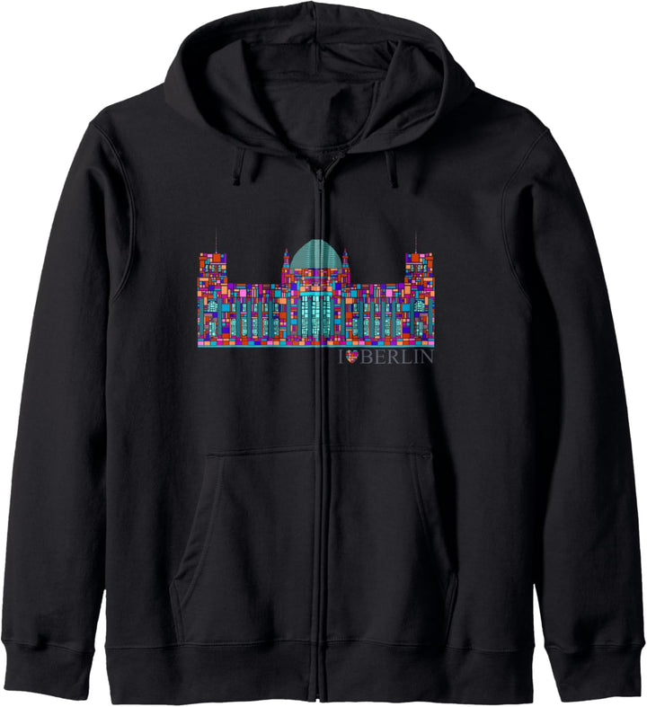 Berlin Design - Reichstag - I Love Berlin Kapuzenjacke