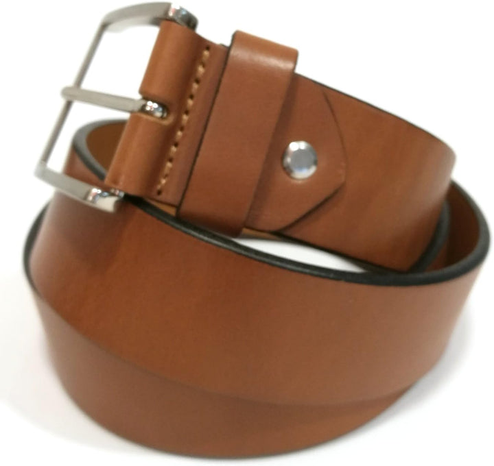 Hebold Gürtel Leder BASIC BELT Vollrindleder 4,00 cm: Grösse: 100 cm Bundweite | Farbe: Tabac