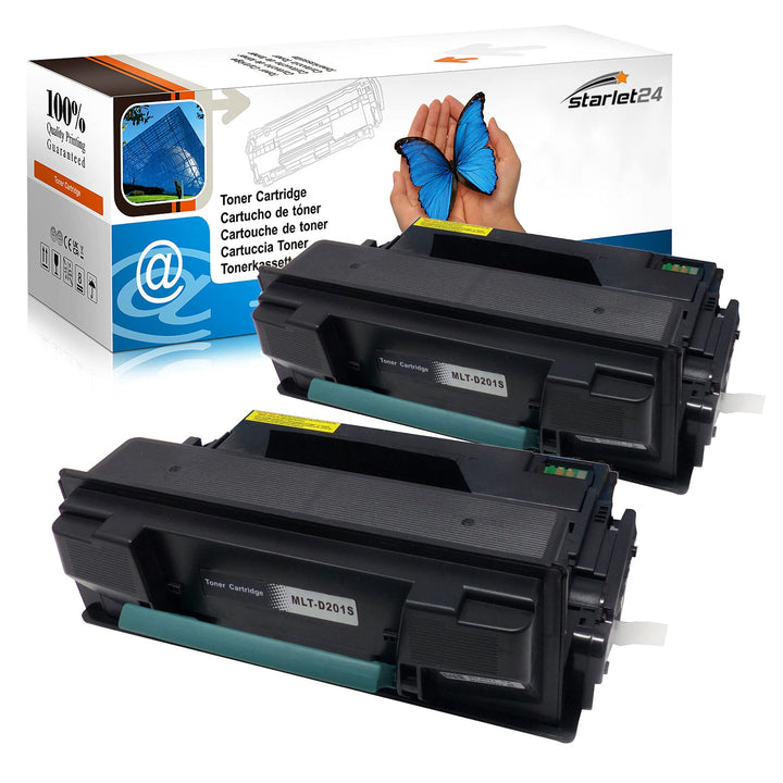 2X Toner ersetzt MLT-D201S für Samsung ProXpress M 4030 ND Samsung ProXpress M 4080 FX | 10.000 Seit