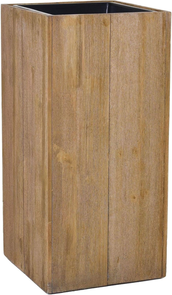 VIVANNO Pflanzkübel Blumenkübel Säule Holz Block Braun - 70x33x33 70x33x33 Braun, 70x33x33 Braun