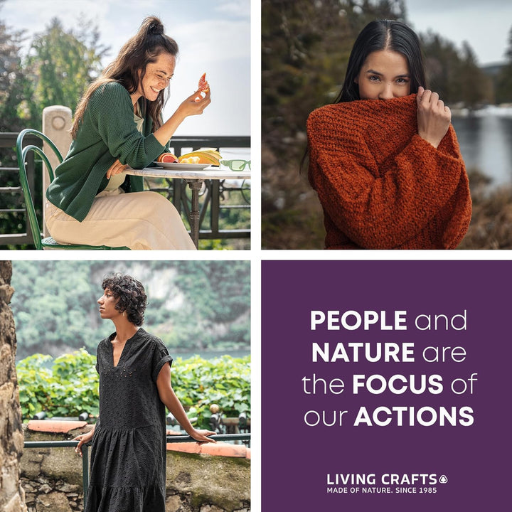 Living Crafts - ANNEDORE | Leggings - Hautenge Passform, hoher, elastischer Bund, ohne Seitennähte,