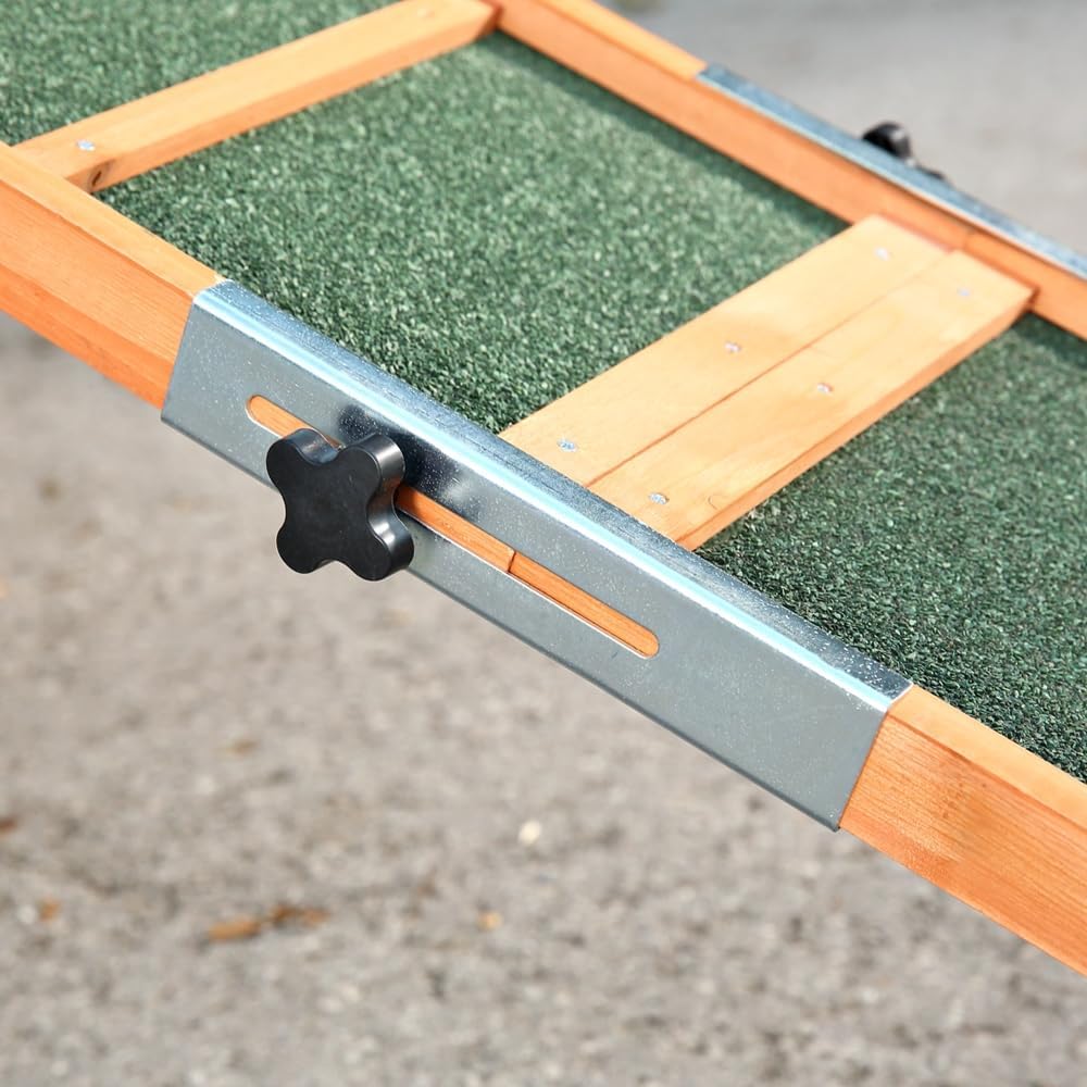 Mucola Hunderampe Autorampe klappbar Einstiegshilfe für Hunde – Tragbare Haustierrampe 155x40cm bis