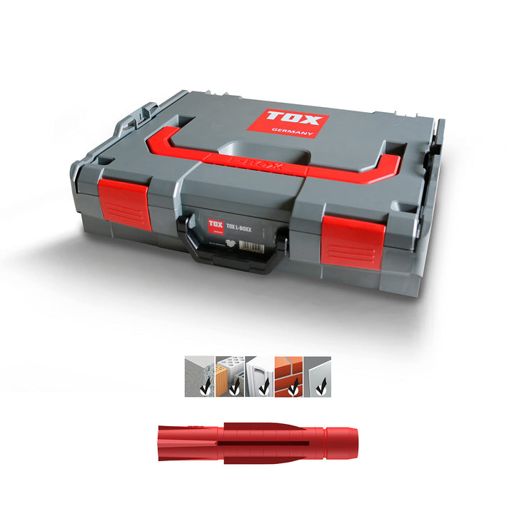 TOX L-BOXX Sortimentskoffer Allround Tri, effektiv, robust, belast- &amp; stapelbar mit Tri Allzweckdübe