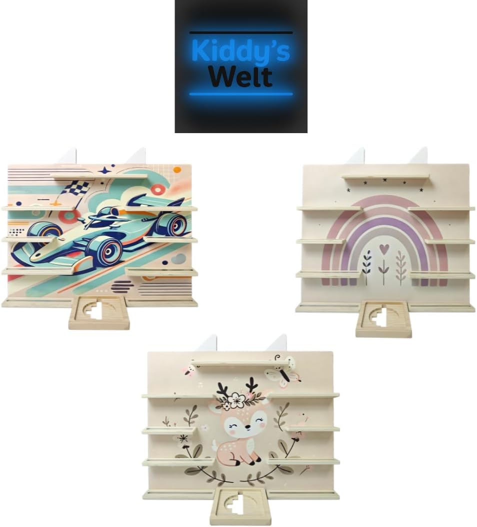 Kiddy's Welt - Hörfiguren Tonie Regal für Tonies-Wandregal kompatibel mit Toniebox- Kinderzimmer Reg