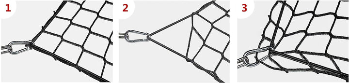 TrunkExpert Kofferraum Netz Kompatibel mit Mercedes M klasse w166 - ML III gen. SUV: 2011-2015 Gepäc