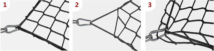 TrunkExpert Kofferraum Netz Kompatibel mit Volkswagen Passat B5 Sedan : 1996-2005, Gepäcknetz VW Ela