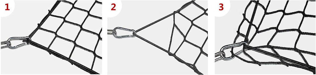 Kofferraum Netz Kompatibel mit BMW X7 (G07) SUV, ab 2018, Gepäcknetz Elastisch Kofferraumnetz Organi