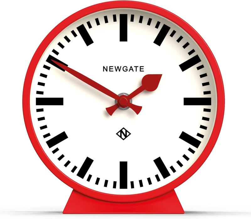 NEWGATE® M Kaminuhr für Kaminsims, geräuschlos, kein Ticken, moderne Kaminuhr, kleine Kaminuhr, Bahn