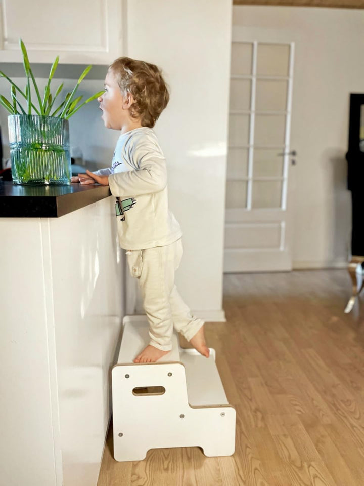 Tritthocker für Kinder - Montessori - Tritthocker Kinder - Hocker Holz - Toilettenhocker - Hocker Ki