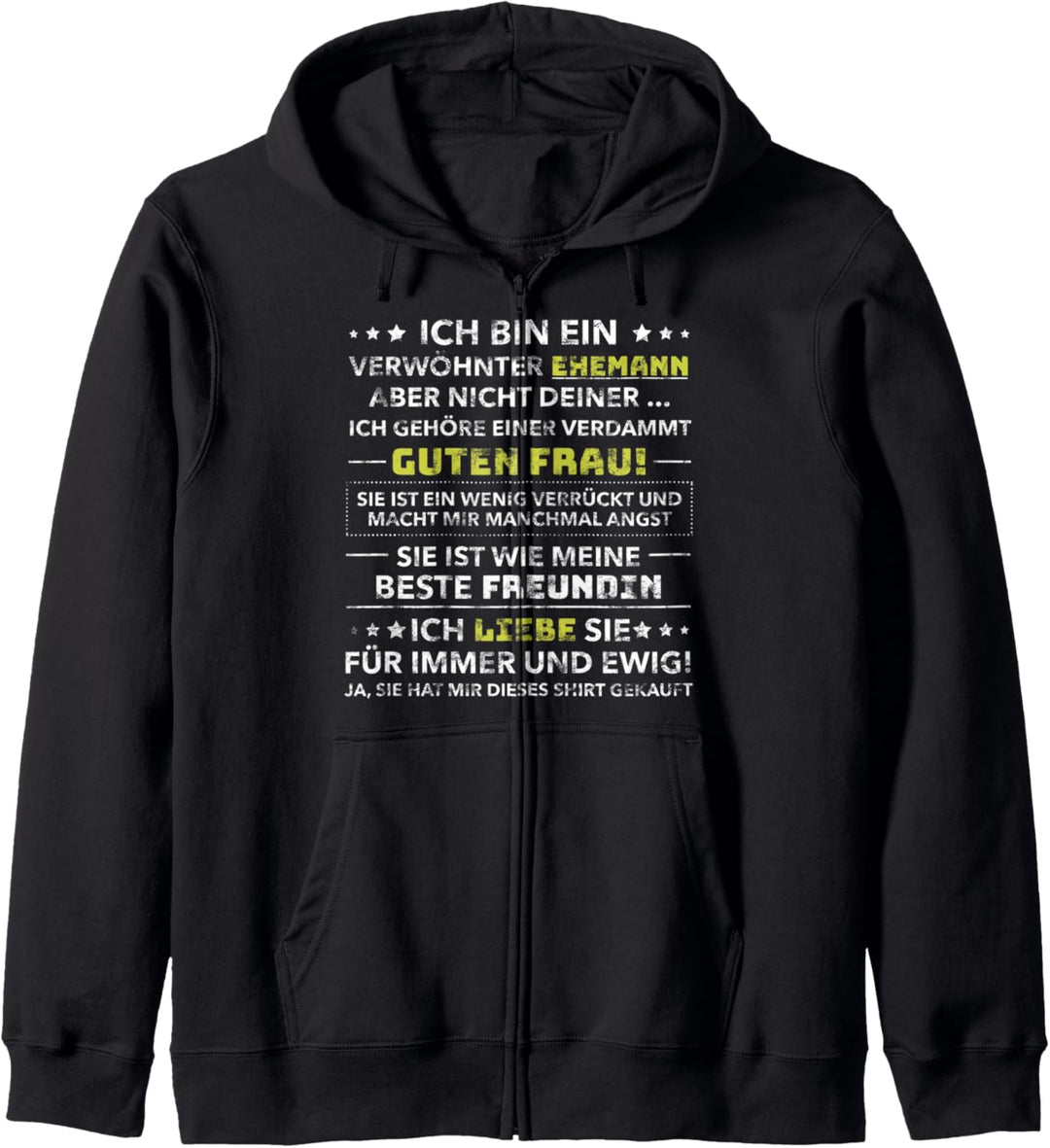 Ich Bin Ein Verwöhnter Ehemann Lustiges Geburtstag Geschenk Kapuzenjacke