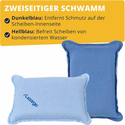 LICARGO Winter Komplett Set - Auto Luftentfeuchter (1kg) - 1x recycelter Eiskratzer - 1x Mikrofaser