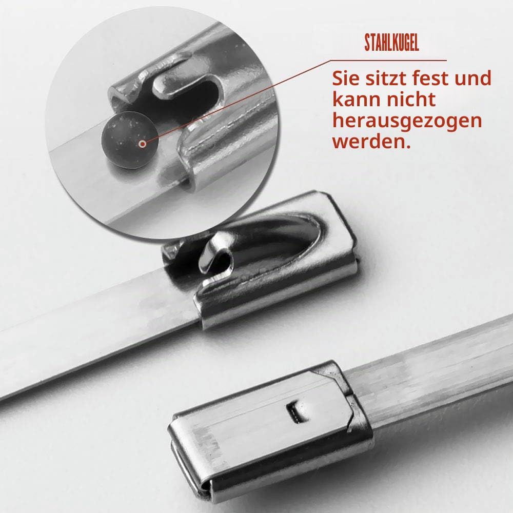 MgcTolBox Edelstahl Kabelbinder Lang 800x7.9mm, Kabelbinder Metall | 20 Stück 7.9 x 800mm, 7.9 x 800