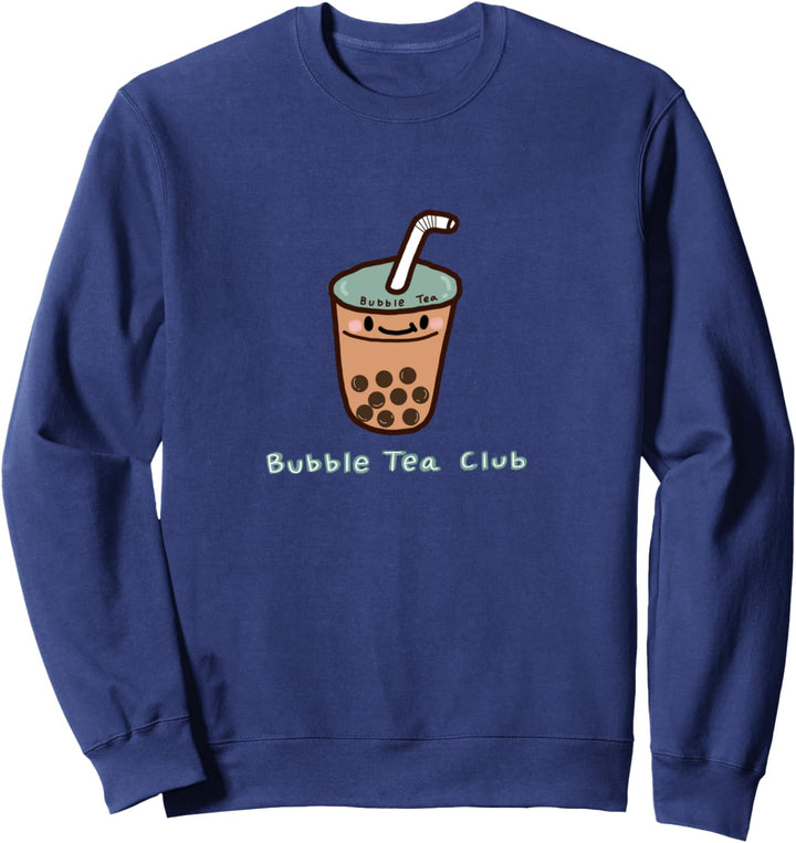 'Bubble Tea Club' Cute Bubble Milk Tea Boba Milk Tea Graphic Sweatshirt