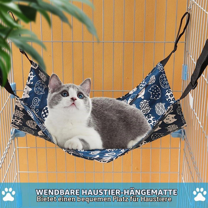 MiOYOOW 2 STK. Katzenhängematte, Atmungsaktives Hängebett für Haustiere Haustierkäfig Hängematte mit