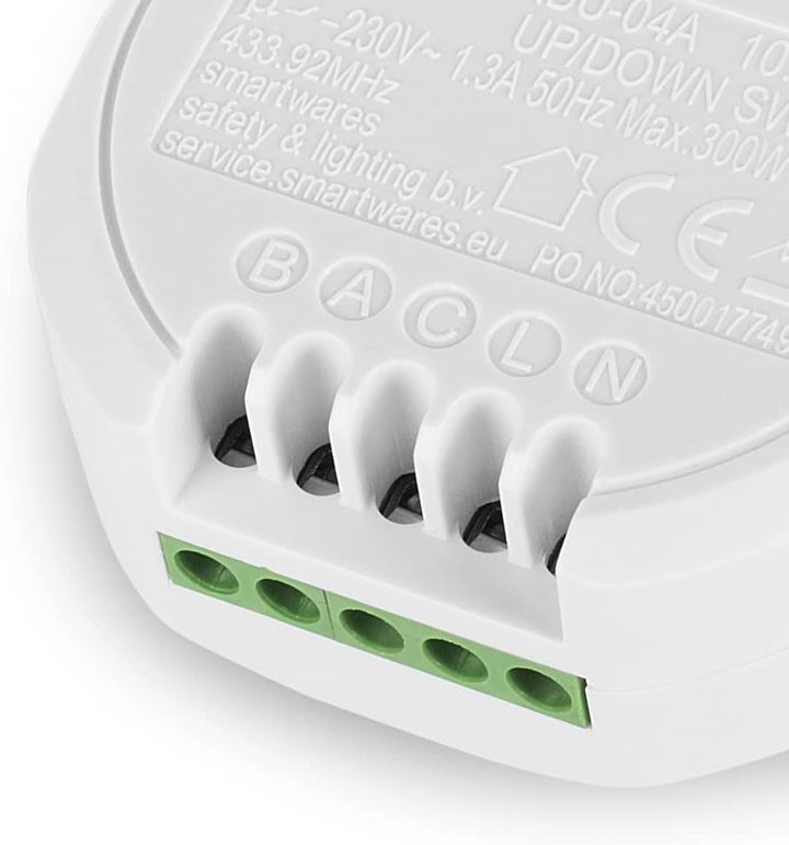 Smartwares Funk-Einbauschalterset für Rollladen – 3-teilig – Plug & Connect – Max. 300 W – SH4-99559