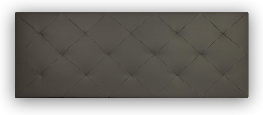 KOPFTEIL | Rückenlehne aus Kunstleder | Farbe Elefant | Diamantnaht | Abmessungen L.160 H.60 |, Elef