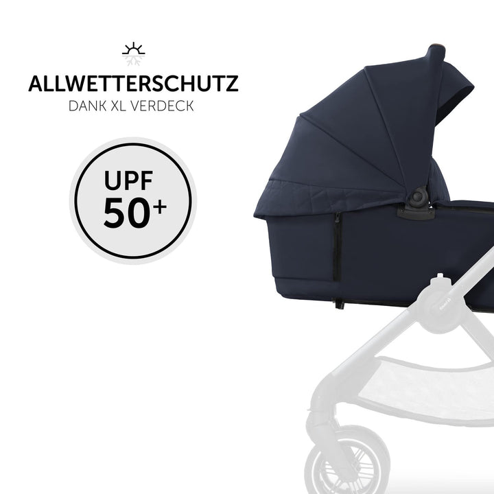 hauck Babywanne mit Memory-Knöpfen für Walk N Care Kinderwagen für Neugeborene ab Geburt bis 9 kg, U
