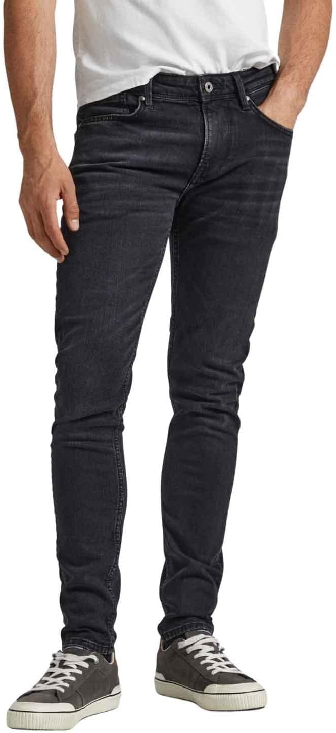 Pepe Jeans Herren Jeans Finsbury 28W / 30L Black (Denim-xv1), 28W / 30L Black (Denim-xv1)
