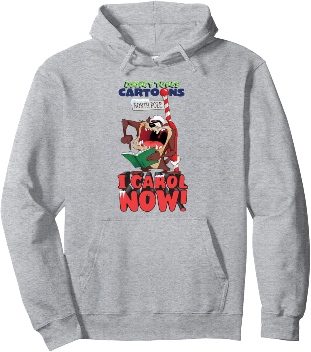 Looney Tunes Taz I Carol Now! Christmas Weihnachten Pullover Hoodie